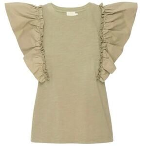 Nation LTD Para Boxy Tee In Safari